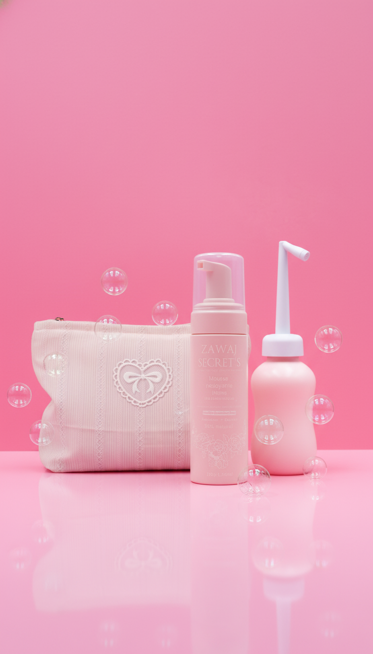 Fresh Muse — Kit Hygiène Intime Nomade (Trousse + Mousse + Douchette)