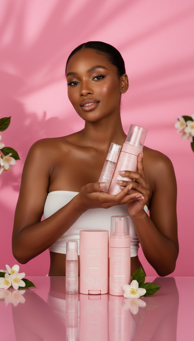 Pack Les Essentielles - Mousse Nettoyante intime + Musc + Déodorant | Vanille Jasmin Ylang