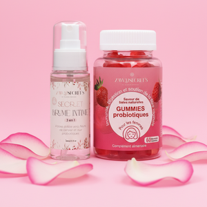 Duo Équilibre Intime – Gummies + Brume 3-en-1 Probiotiques