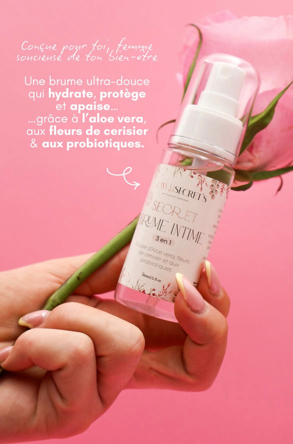 BRUME INTIME 3EN1 - Fraîcheur, Apaisement, Hydratation & Lubrification Douce