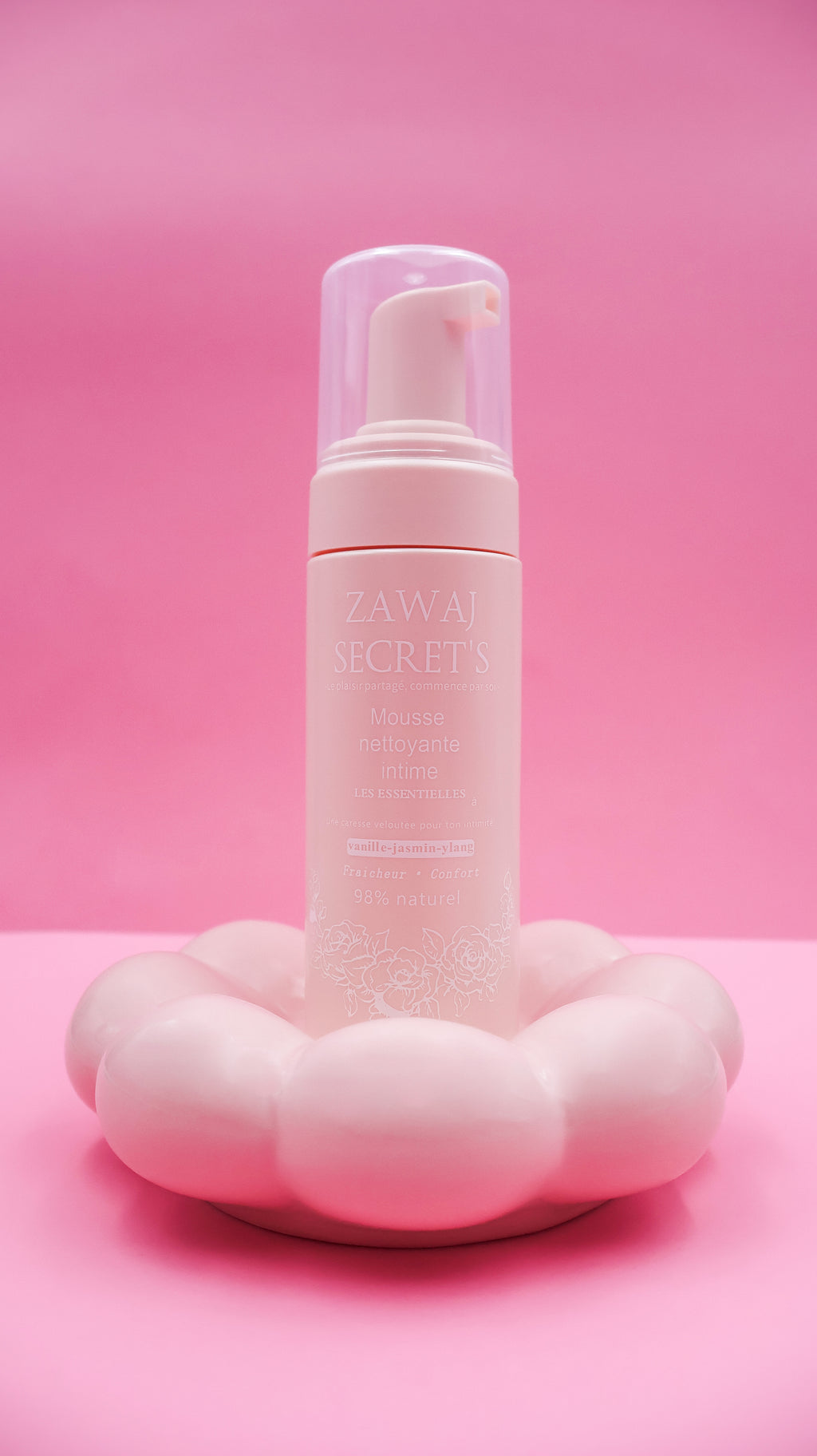 Mousse Nettoyante Intime Bio - Vanille Tonka Ylang | Les Essentielles