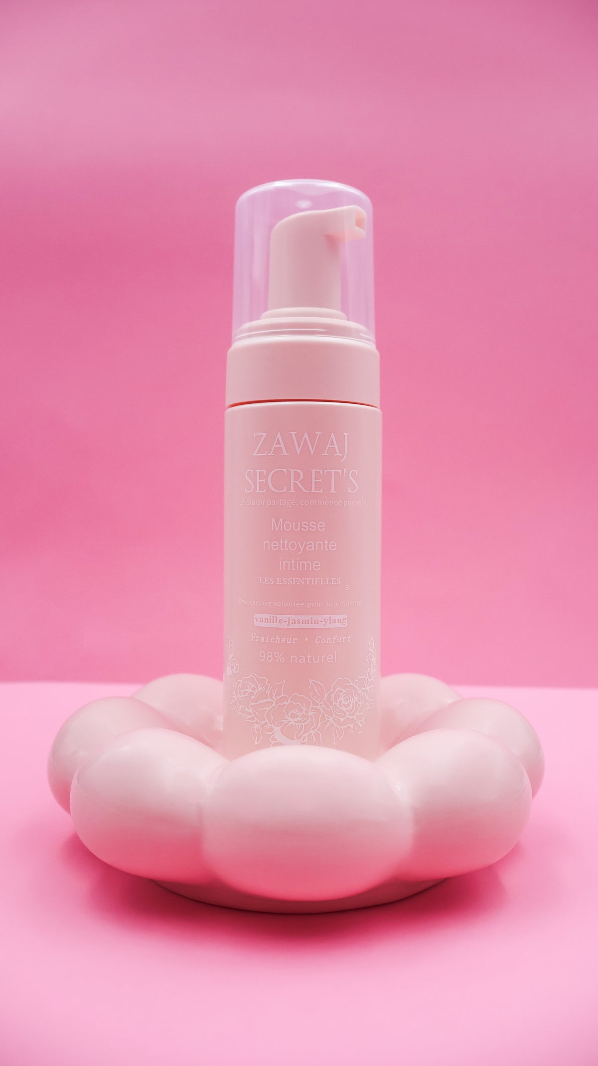 Mousse Nettoyante Intime Bio - Vanille Tonka Ylang | Les Essentielles