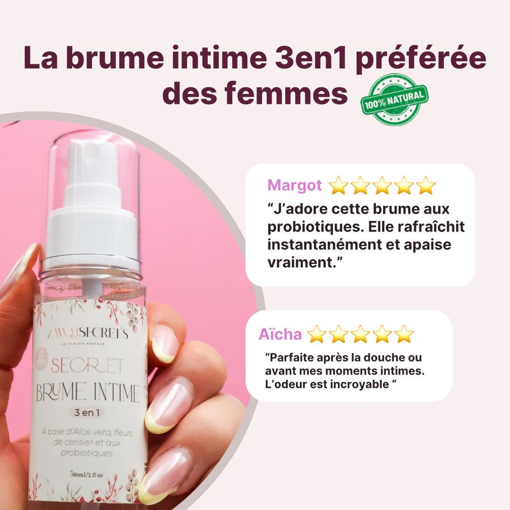 Brume intime féminine fraîcheur toute la journée - certifiée CPNP