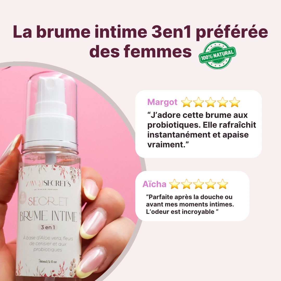 Brume intime féminine fraîcheur toute la journée - certifiée CPNP