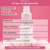 Flacon Brume Intime 3en1 face avant, textes “fraîcheur 8h” et bénéfices visibles.