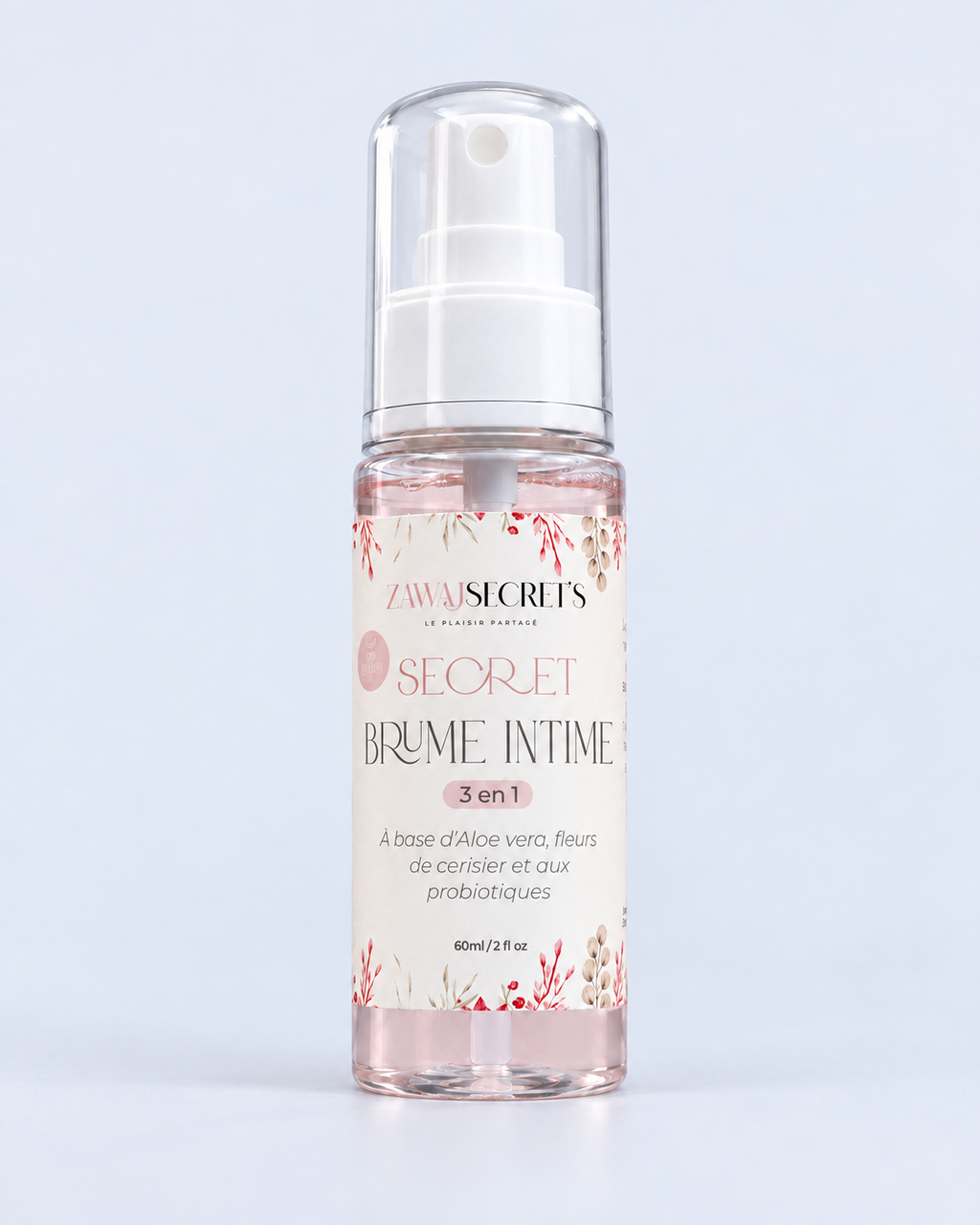 Brume intime 3 en 1 Zawaj Secret's sur fond perle bleuté
