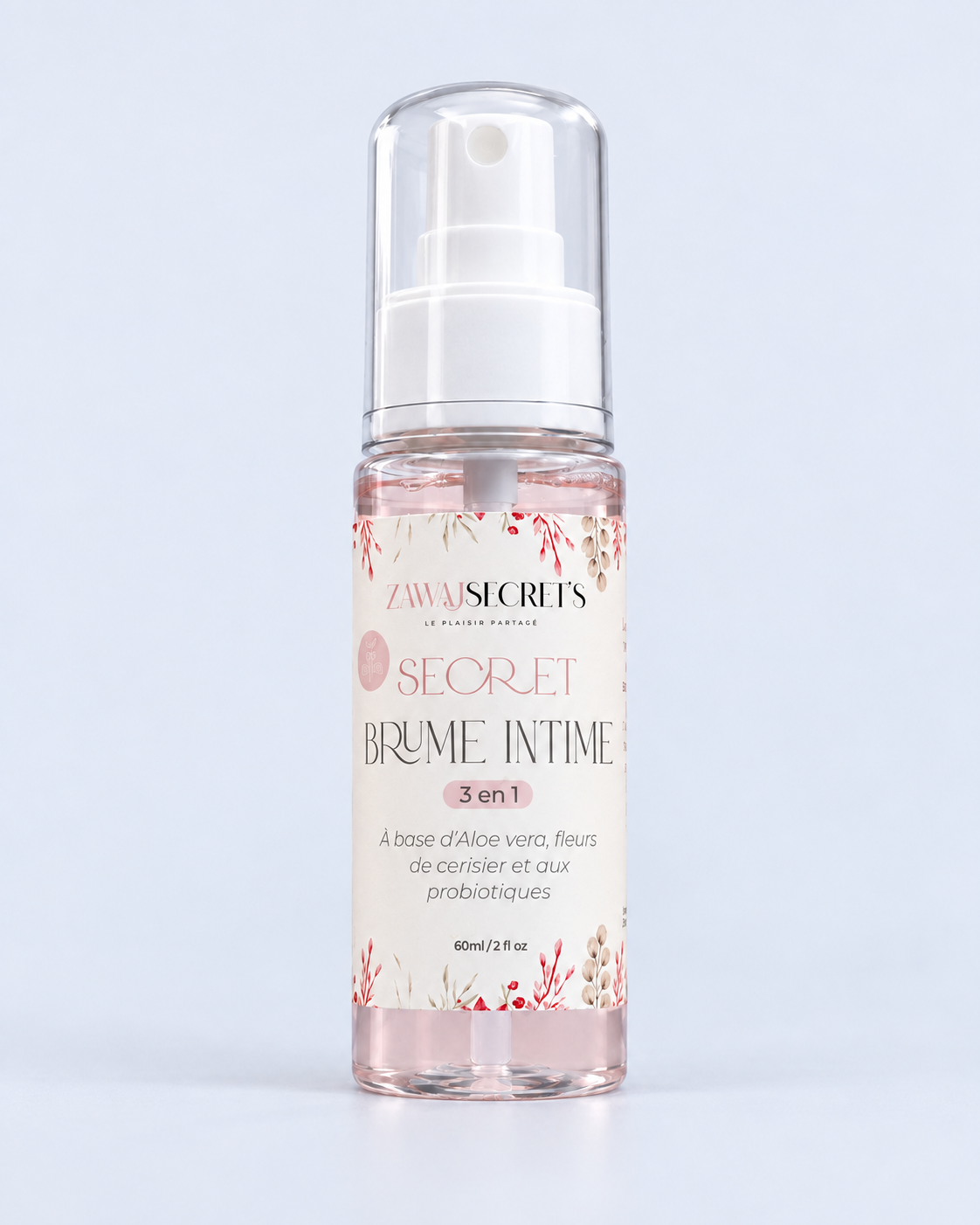 Brume intime 3 en 1 Zawaj Secret's sur fond perle bleuté