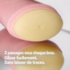 Déodorant naturel Zawaj Secret's — stick ivoire au cœur moulé et col rose lisse, reflet miroir