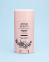 Zawaj Secret's — Déodorant naturel Les Essentielles sur fond bleu ciel