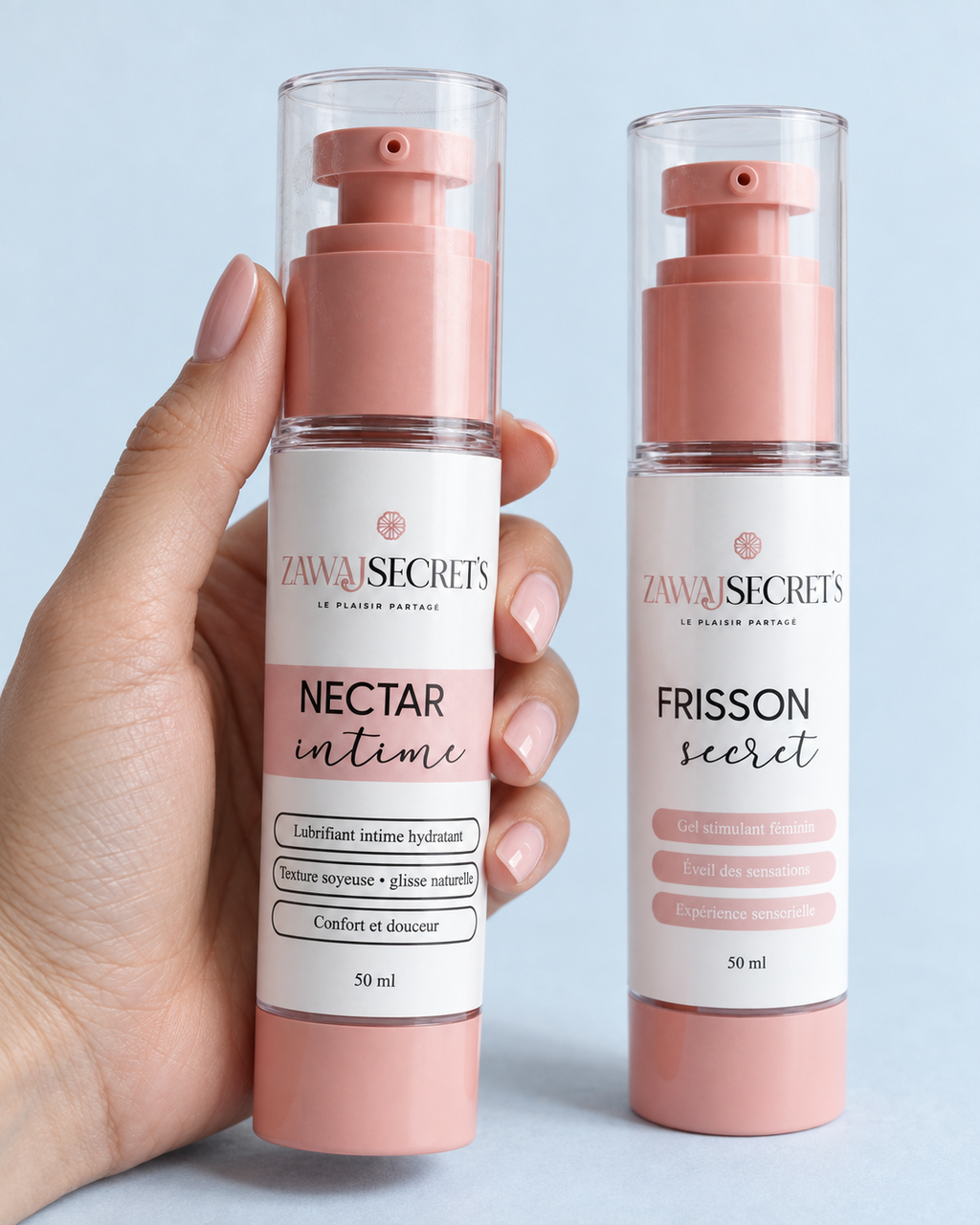 Échelle réelle des flacons 50 ml Duo Apothéose