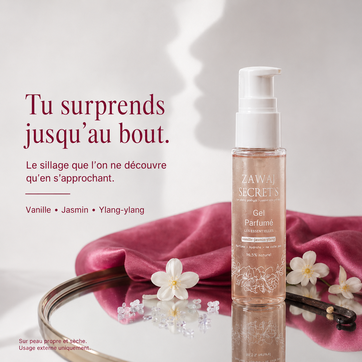 Gel Parfumé Zawaj Secret's — photo produit du sillage que l’on découvre en s’approchant