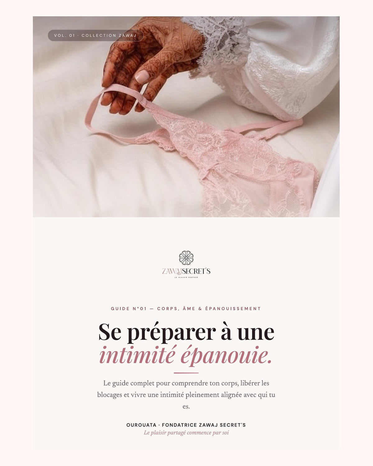 Couverture du guide Se préparer à une intimité épanouie par Zawaj Secret's