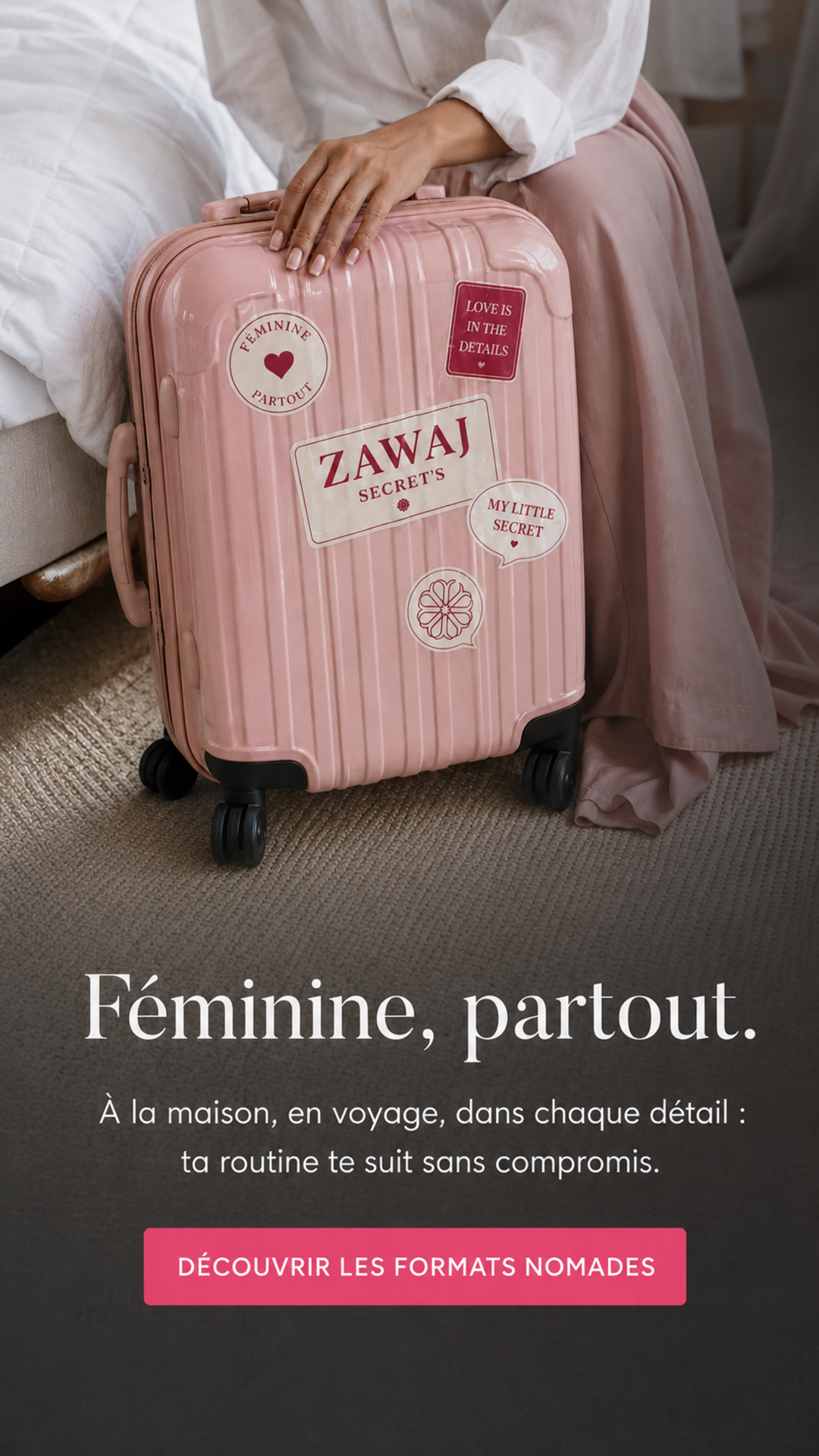 Bannière mobile Zawaj Secret’s — Féminine partout
