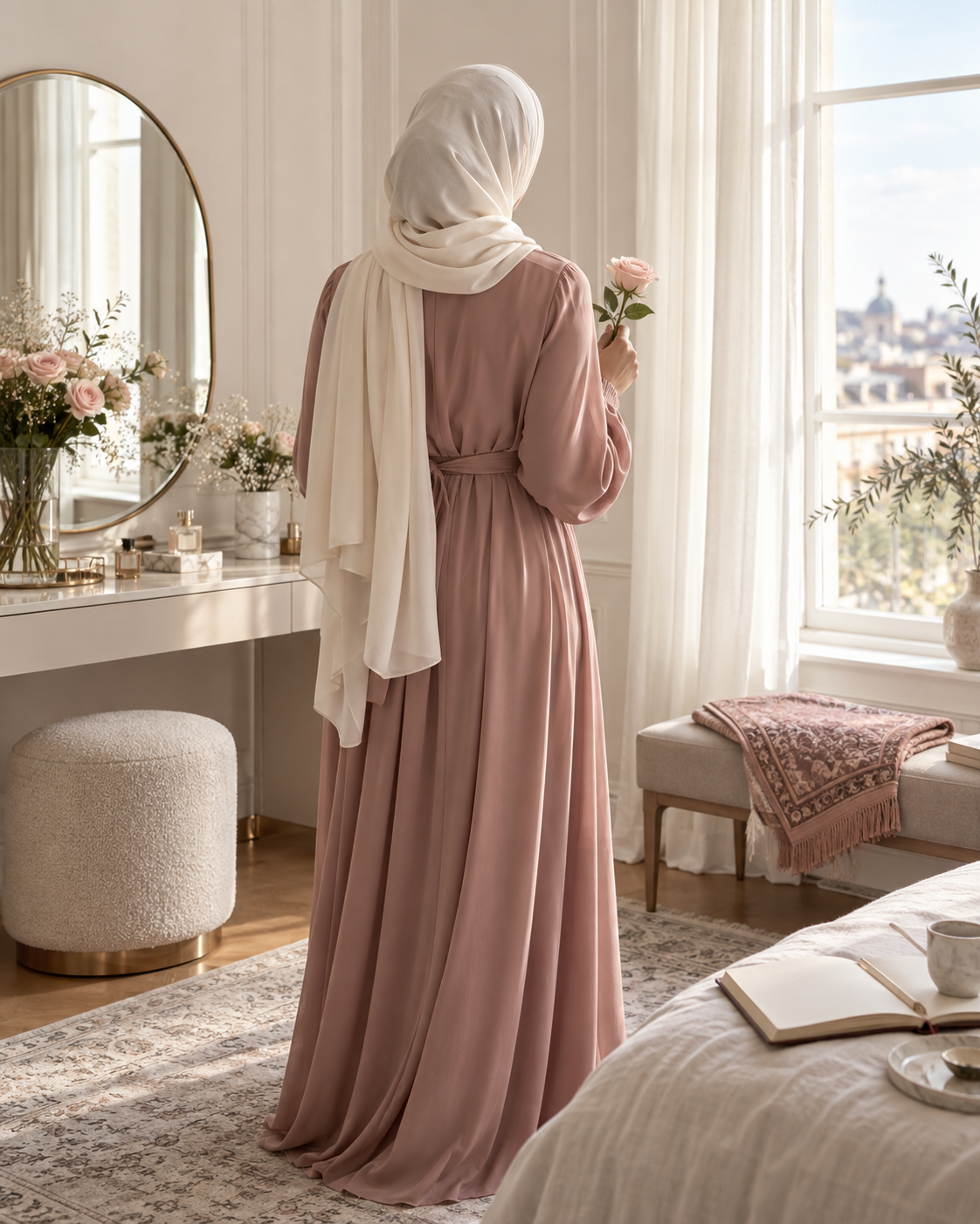 Femme incarnant l’harmonie entre corps, âme et spiritualité Imagen